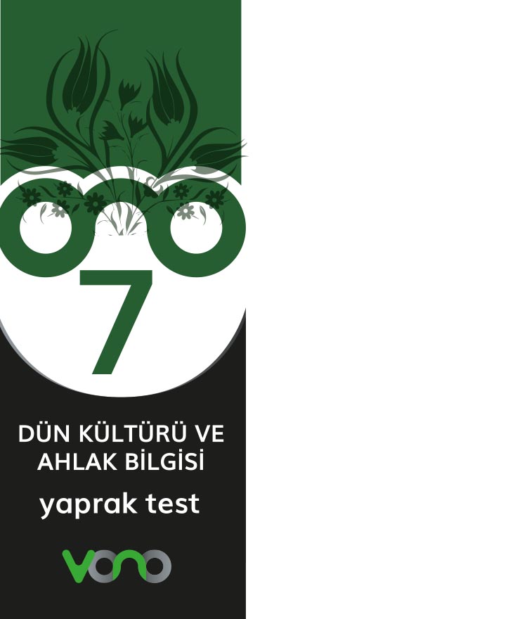 7. Sınıf Din Kültürü ve Ahlak Bilgisi Yaprak Test